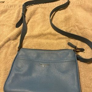 Kate Spade Blue Leather Crossbody Bag